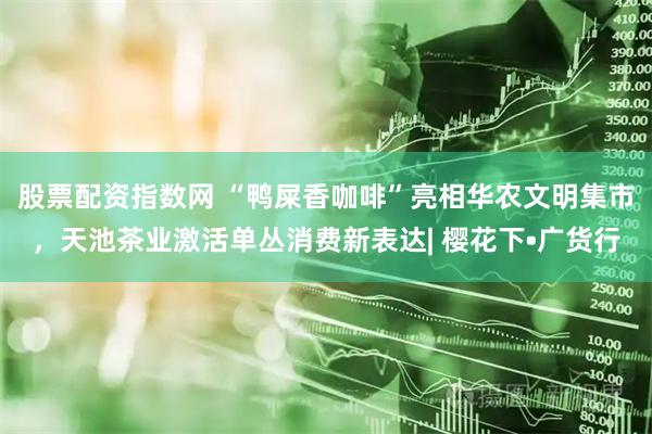 股票配资指数网 “鸭屎香咖啡”亮相华农文明集市，天池茶业激活单丛消费新表达| 樱花下•广货行